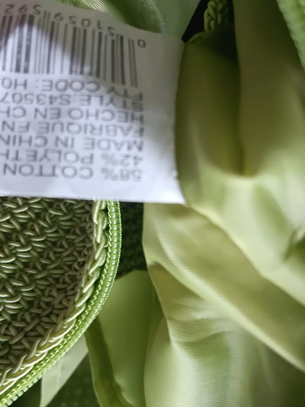 & Other Stories Light Green Crochet Shoulder Bag with Round Coin Pouch